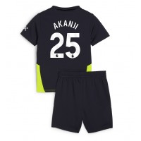 Camisa de time de futebol Manchester City Manuel Akanji #25 Replicas 2º Equipamento Infantil 2024-25 Manga Curta (+ Calças curtas)